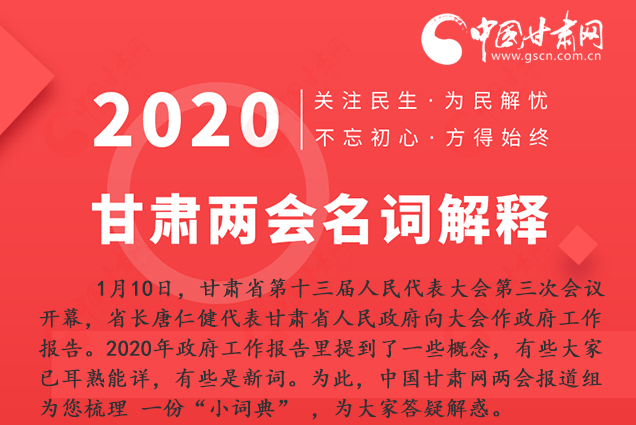 2020甘肅兩會|漲知識！政府工作報告23個新名詞，最全解釋來了