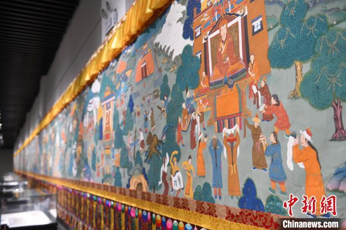 8月20日，“塔影河聲吉祥千年——涼州會盟暨蘭州與武威文物聯(lián)展”在蘭州市博物館開展。戴文昌 攝