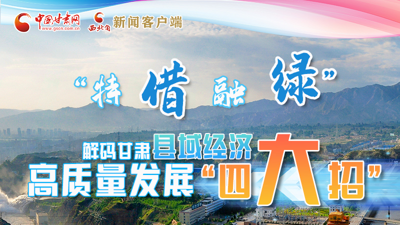 圖解|“特、借、融、綠”解碼甘肅縣域經(jīng)濟(jì)高質(zhì)量發(fā)展“四大招”