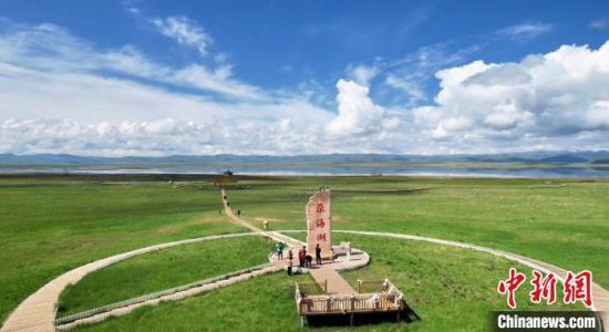 2024年6月，甘肅甘南州碌曲縣尕海湖。(資料圖)高瑩 攝