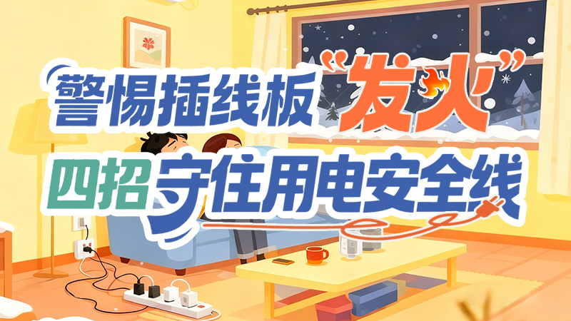 長(zhǎng)圖|警惕插線板“發(fā)火”！四招守住用電安全線