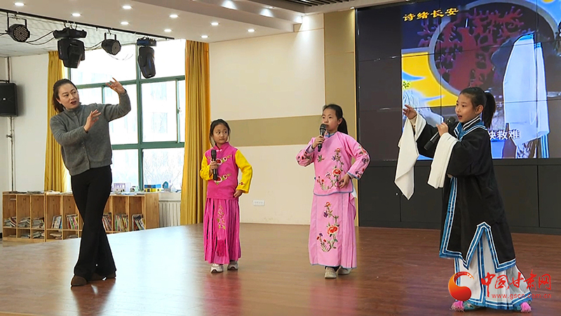 莊浪：秦腔進(jìn)校園 非遺傳承育新芽